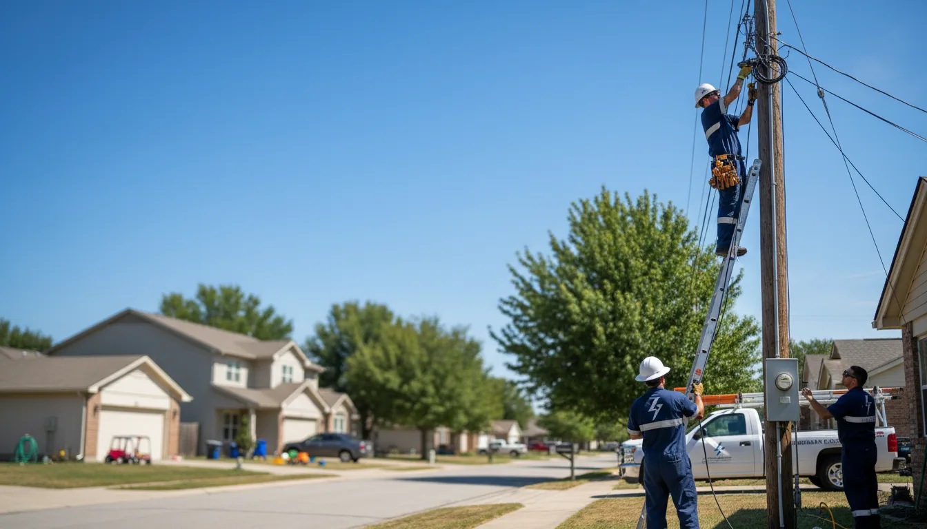 Residential electrician providing installation services in Florence, TX